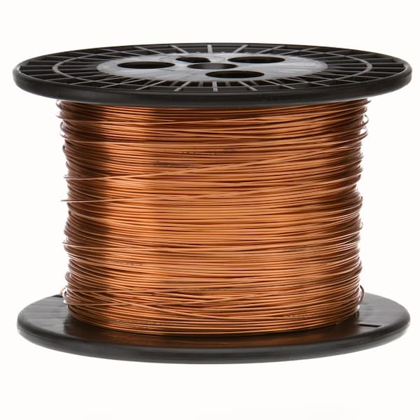 Bare Copper Wire, Buss Wire, 16 AWG, 1000' Length, 0.0508" Diameter, Natural